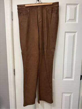 PAIGE Women's Brown Boot Cut Pants